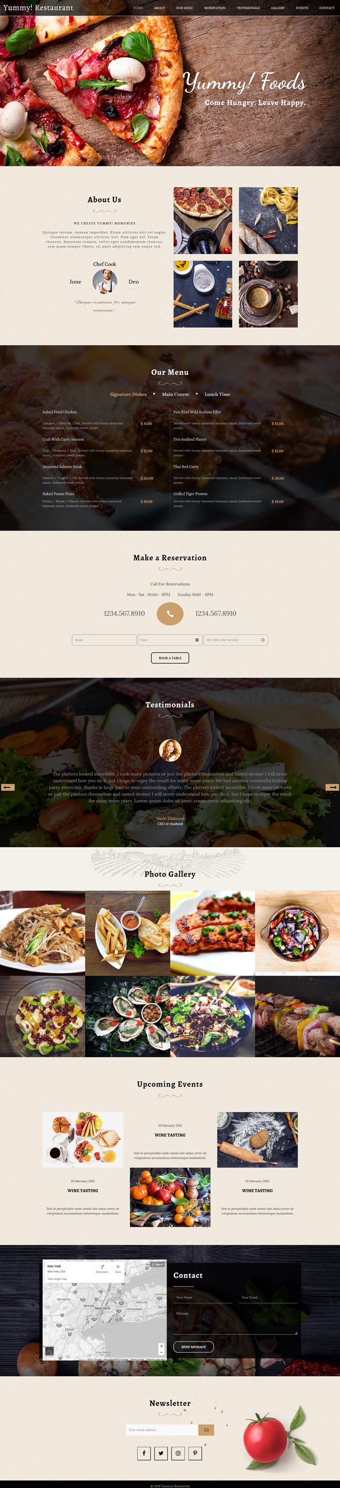 Restaurant (One Page)