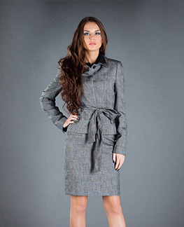 Checked Short Dress